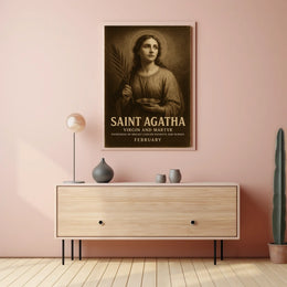 Saint Agatha Virgin And Martyr Poster