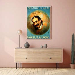 Herrmann the Great Vintage Performer Cultural Poster