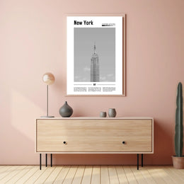 New York Empire State Building Poster Modern Wall Art