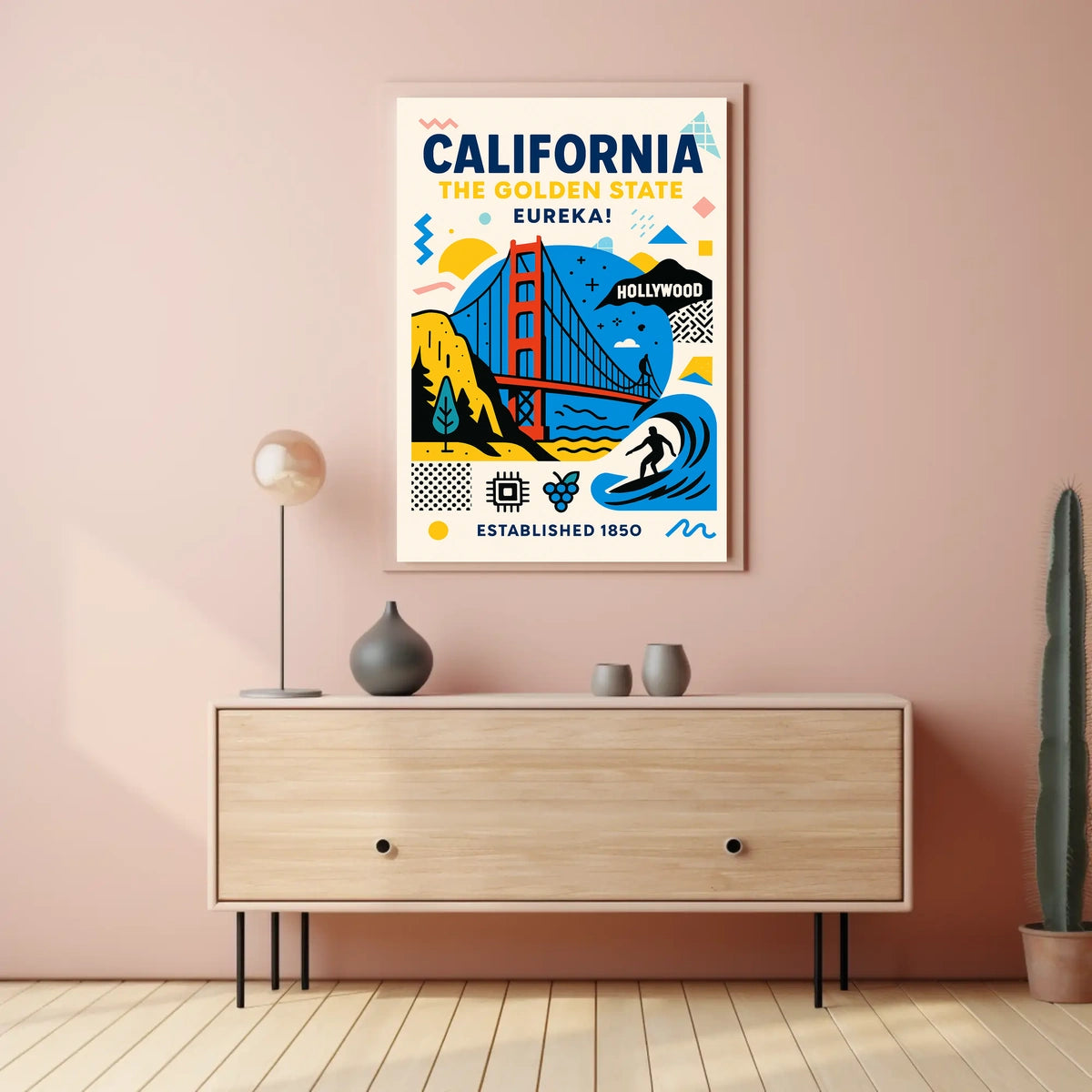 California The Golden State Poster