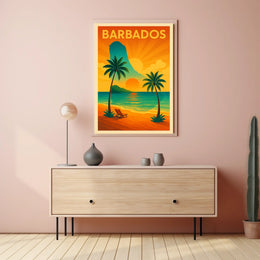 Barbados Sunset Poster