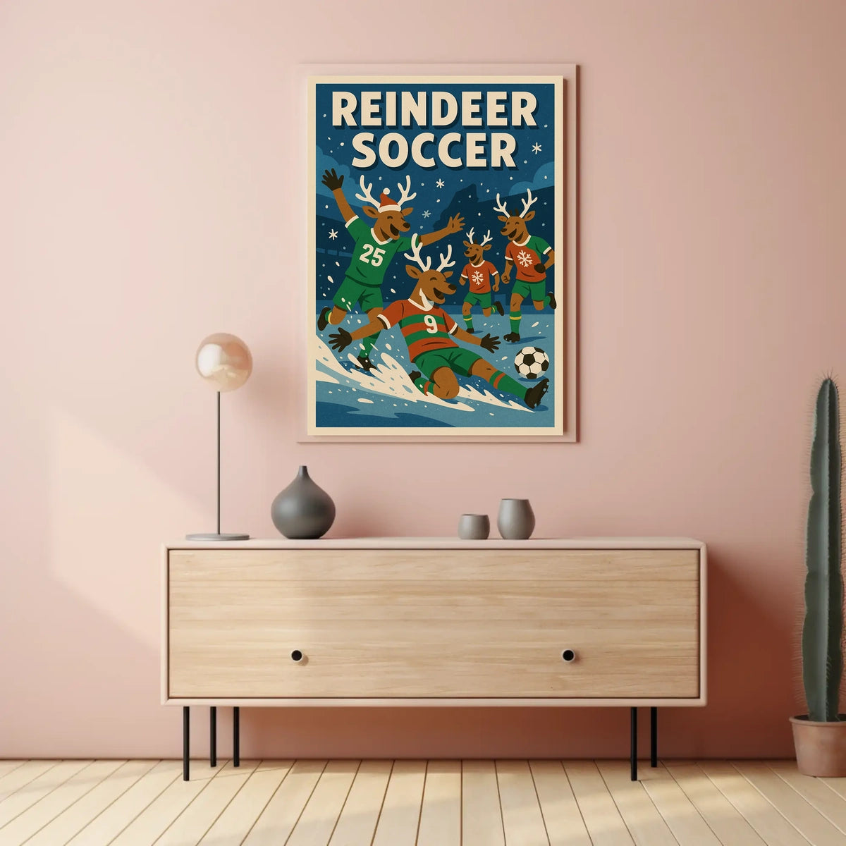 Reindeer Soccer Extravaganza Poster