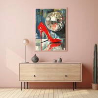 Disco Glamour Retro Poster Wall Art For Decor
