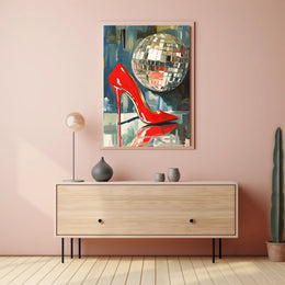 Disco Glamour Retro Poster Wall Art For Decor