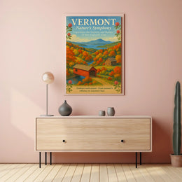 Vermont Scenic Nature Poster Wall Art Print