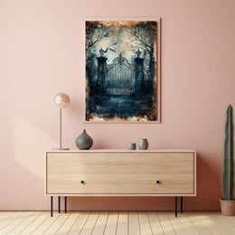 Gothic Victorian Mysterious Scene Artistic Poster