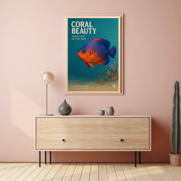 Coral Beauty Angelfish Poster