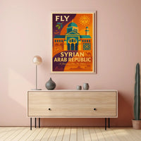 Vintage Syrian Travel Poster Explore Exotic Middle Eastern Heritage Travel Poster PosterGoat