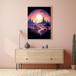 Dreamscape At Dusk Poster