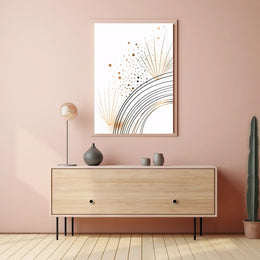 Vintage Cityscape Skyline Art Poster