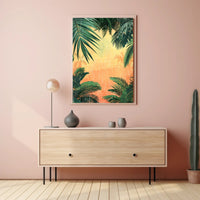 Tropical Rainfall Art Print Poster for Home Decor and Travel Enthusiasts PosterGoat