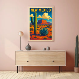 New Mexico Desert Landscape Poster