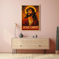 Jesus Christ Iconic Representation Poster