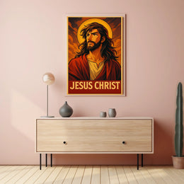 Jesus Christ Iconic Representation Poster