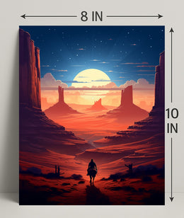 Journey Through The Desert Poster PosterGoat