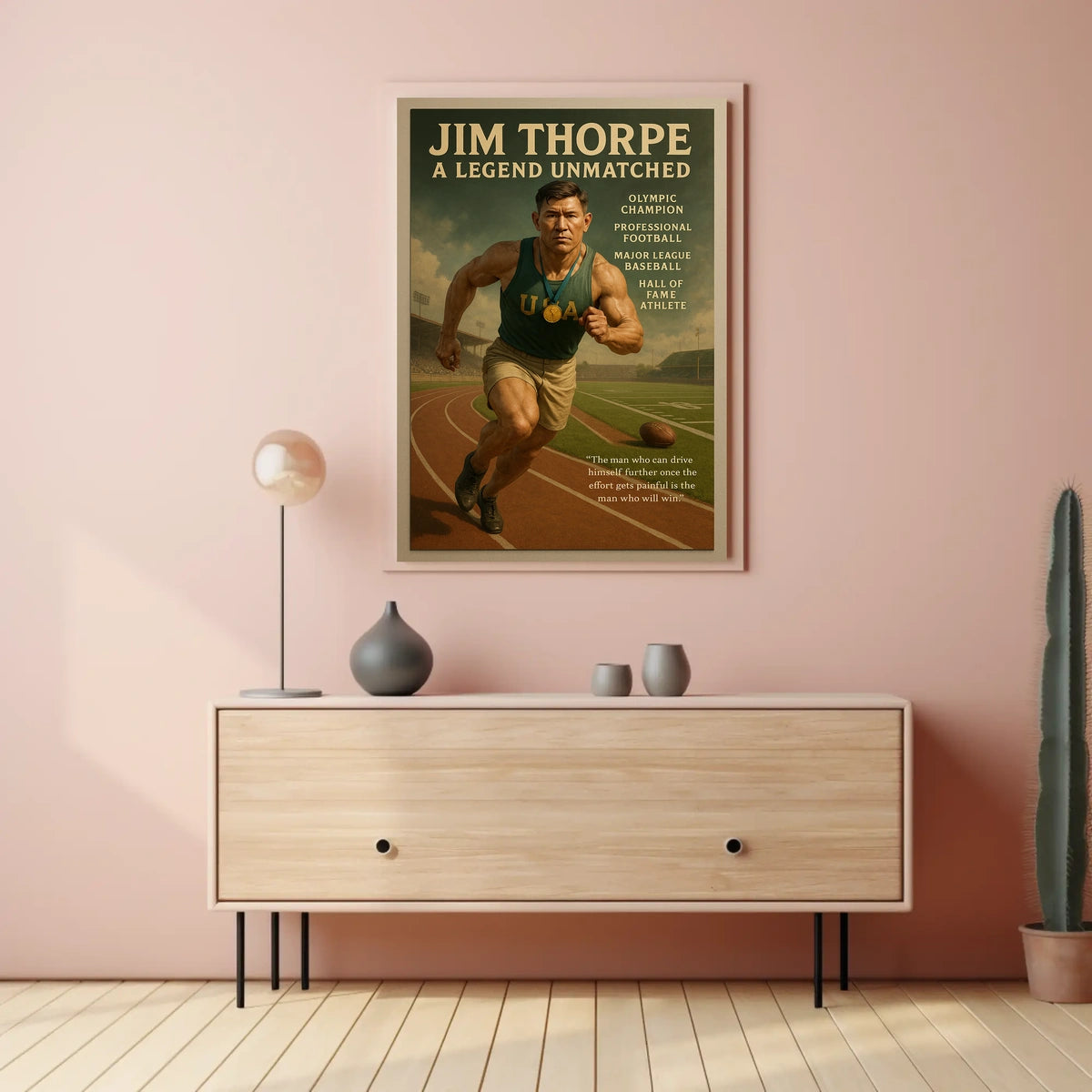 Jim Thorpe Unmatched Legend Poster