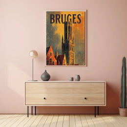 Bruges Architectural Splendor Poster