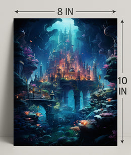 Enchanted Underwater City Poster