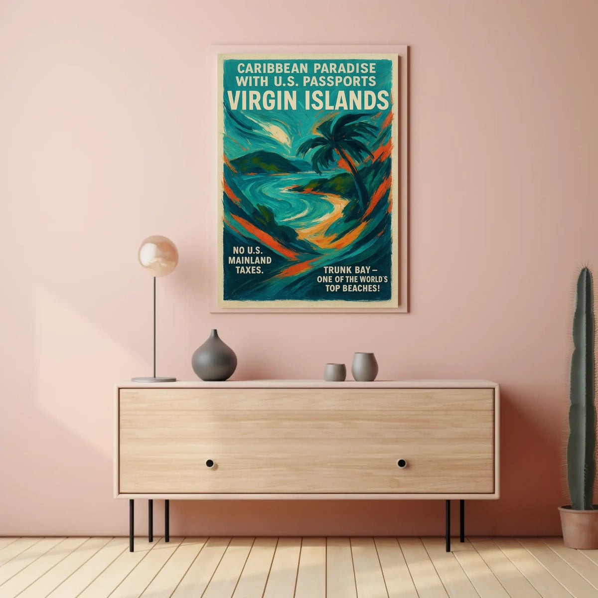 Caribbean Paradise Virgin Islands Poster