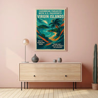 Caribbean Paradise Virgin Islands Poster
