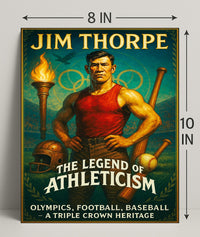 Jim Thorpe The Legend of Athleticism Poster PosterGoat