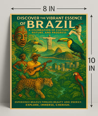 Discover the Vibrant Essence of Brazil Poster PosterGoat