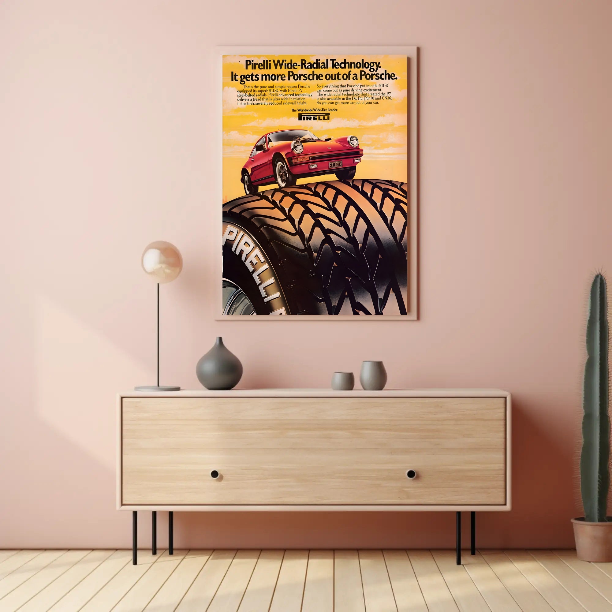 Pirelli Wide-Radial Technology Poster