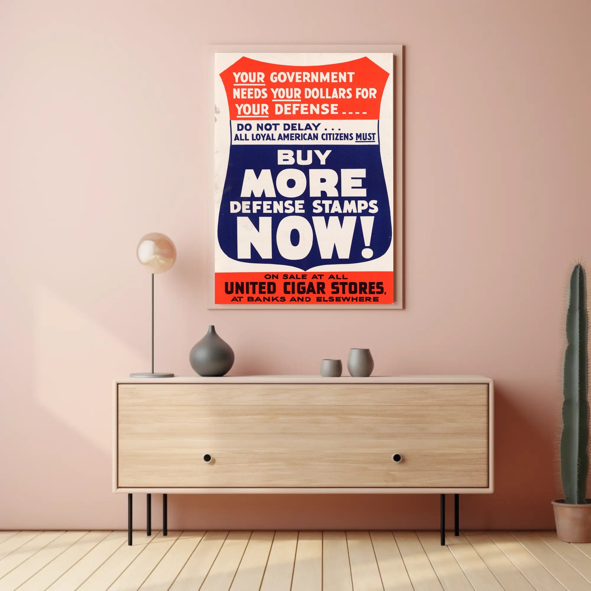 Support the Defense Effort Poster PosterGoat