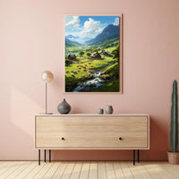 Serene Countryside Landscape Poster