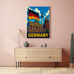 Germany Iconic Landmarks Poster