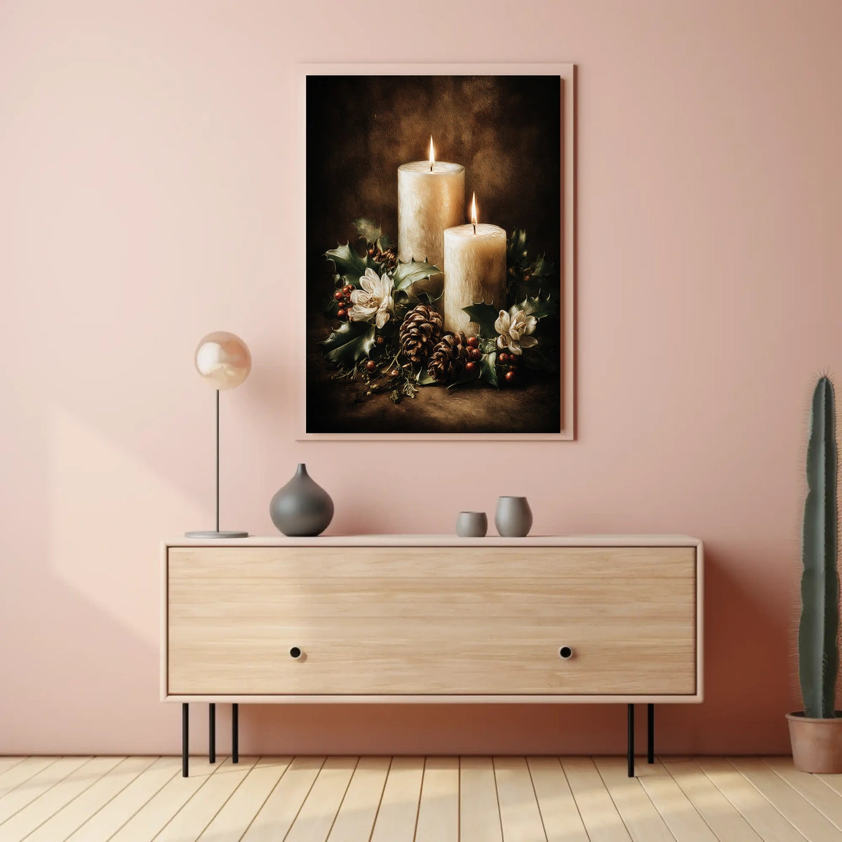 Candlelit Serenity Poster