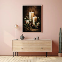 Candlelit Serenity Poster