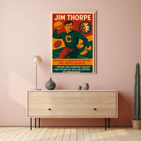 Jim Thorpe Legendary Athlete Poster