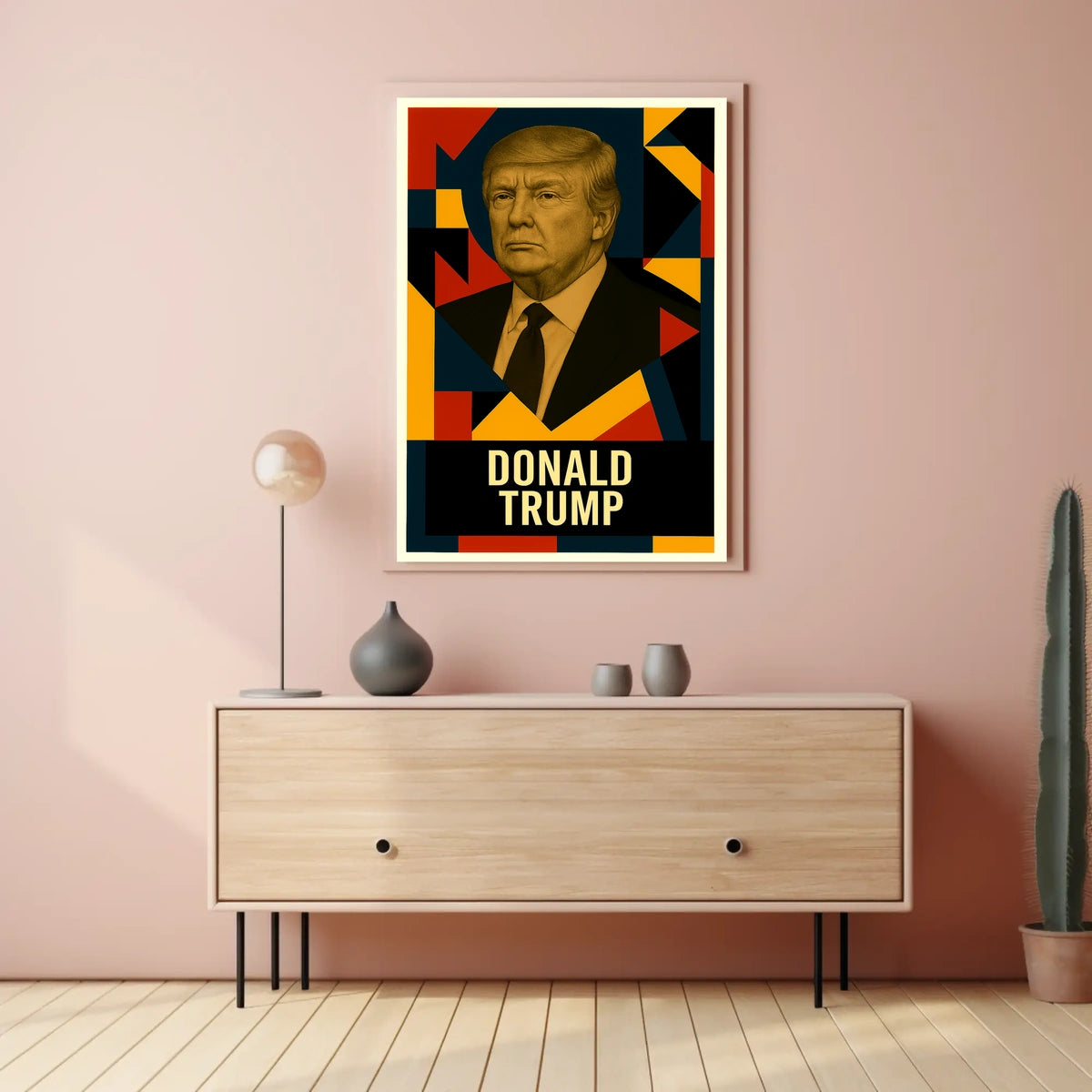 Donald Trump 47th President of the United States Abstract Pop Poster