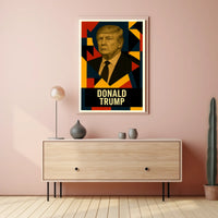 Donald Trump 47th President of the United States Abstract Pop Poster