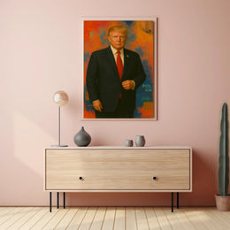 Formal Man Artistic Design: Political or Propaganda Poster