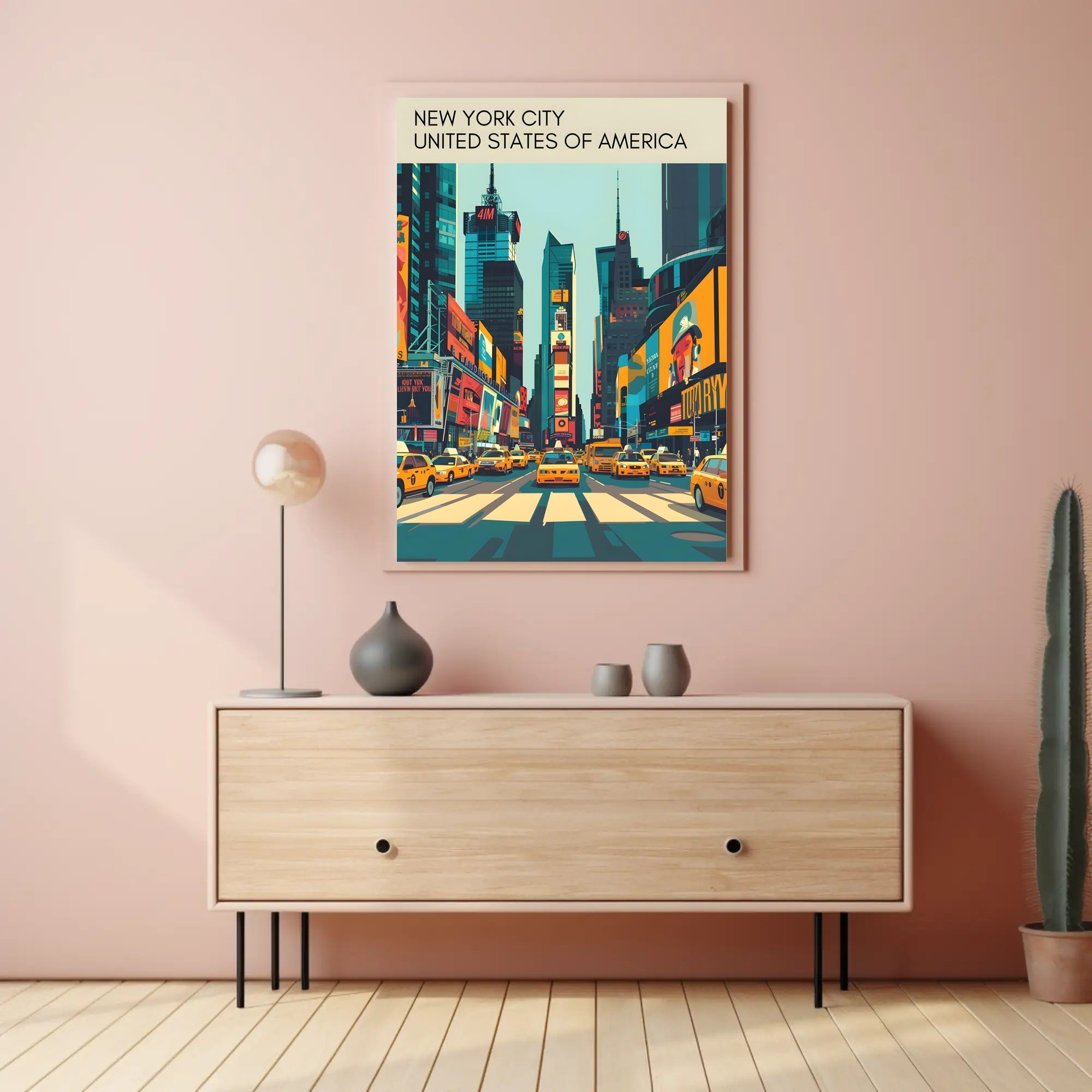 New York City Street Scene Poster