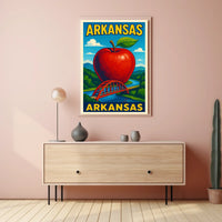 Arkansas A Vibrant Tribute Poster