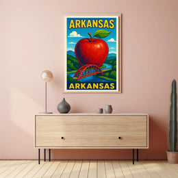 Arkansas A Vibrant Tribute Poster