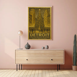 Detroit Light In The City Of Steel Poster