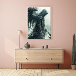 Ethereal Guardian: Dark Fantasy and Mythology Poster PosterGoat