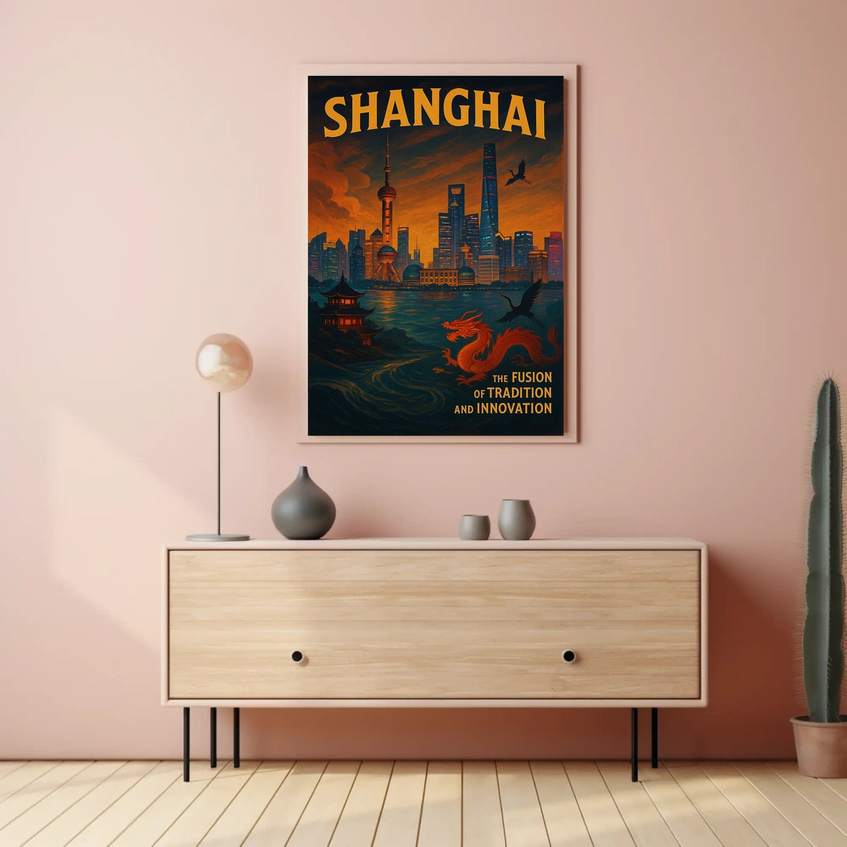 Shanghai The Fusion Of Tradition And Poster