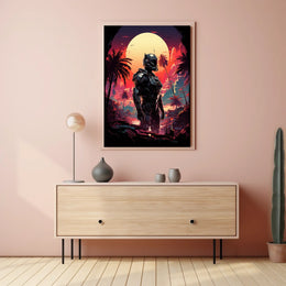 Cybernetic Sunset Poster