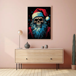 Santa Skull A Twisted Holiday Poster