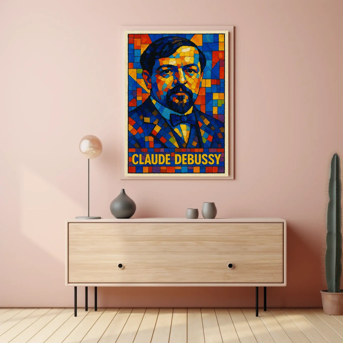 Claude Debussy A Mosaic Tribute Poster