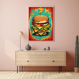 The Ultimate Burger Explosion Poster PosterGoat