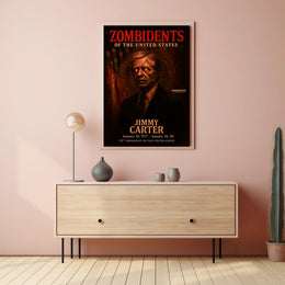 Jimmy Carter 39th President of the United States Zombidents Poster Series
