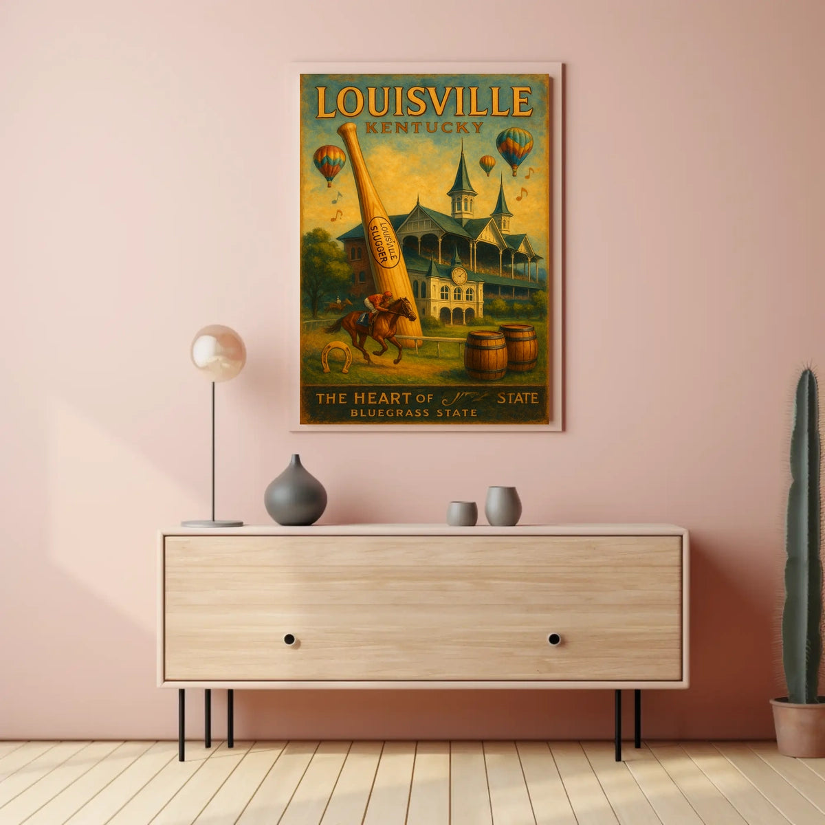 Louisville, Kentucky The Heart of the Bluegrass State Poster