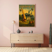 Louisville, Kentucky The Heart of the Bluegrass State Poster