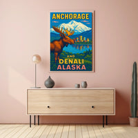Anchorage And Denali, Alaska Poster